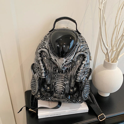 Stylish Design Personality 3D Alien Monster Acrylic Backpacks 2025 New Creative Super Cool Hot Trendy Backpacks for Unisex