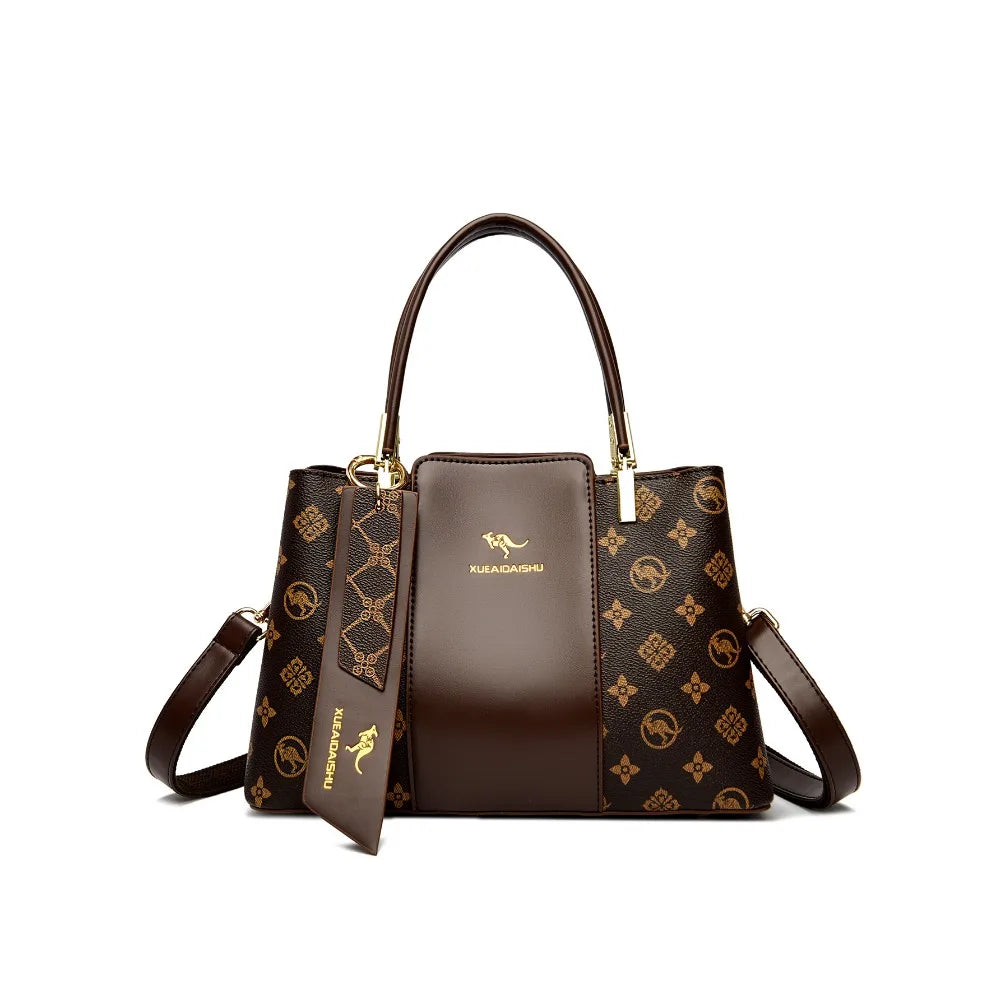 Genuine Brand Sac Leather Luxury Handbags Women Bags Designer Handbags High Quality Ladies Shoulder Hand Bags for Women 3 layers