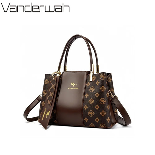 Genuine Brand Sac Leather Luxury Handbags Women Bags Designer Handbags High Quality Ladies Shoulder Hand Bags for Women 3 layers